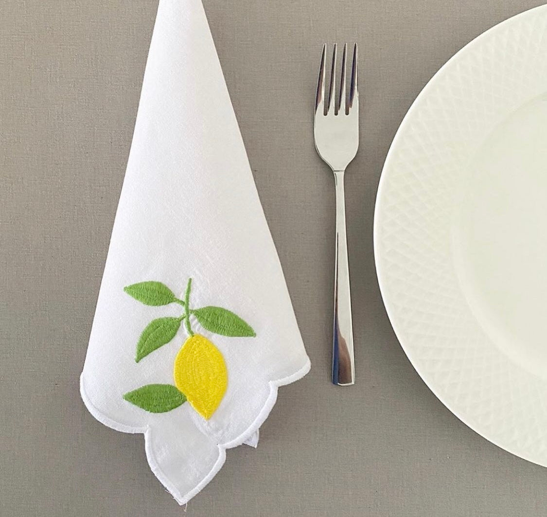 Linen Blend Napkin - Black