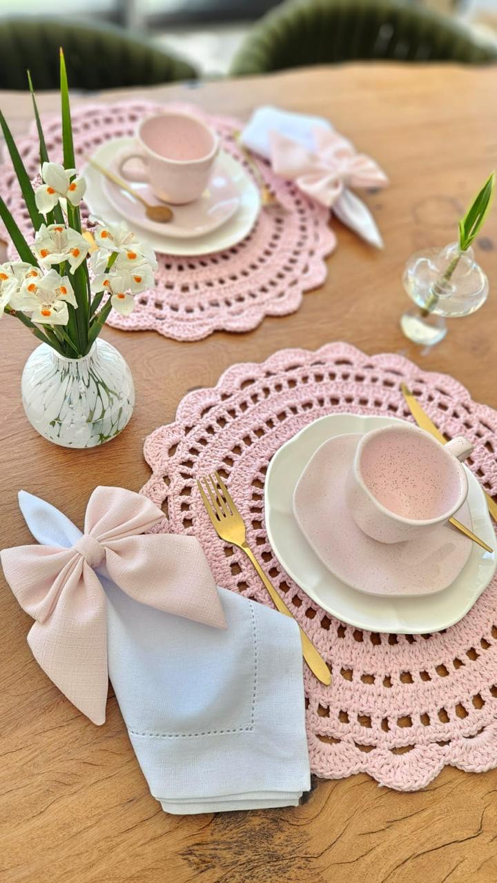Americano Crochê Light Pink