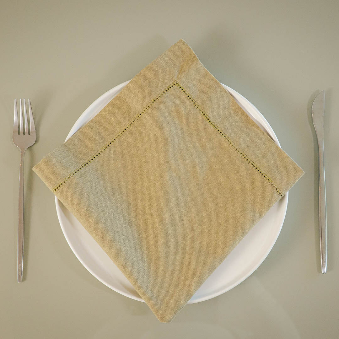 Linen Blend Napkin - Dry Leaf Green