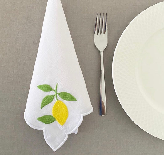 Linen Blend Napkin - Black