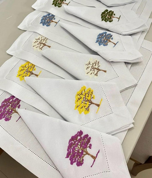 Linen Blend Napkin - Black