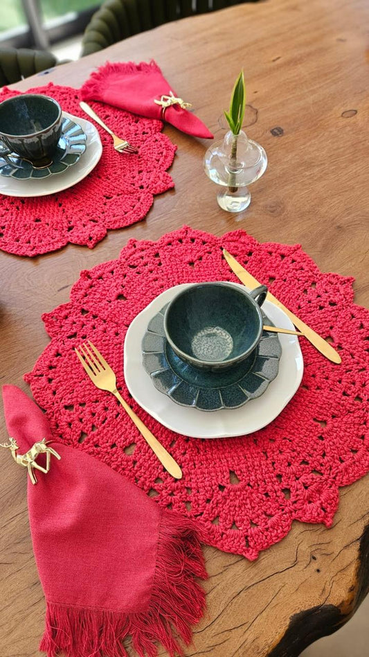 Americano Crochê Red