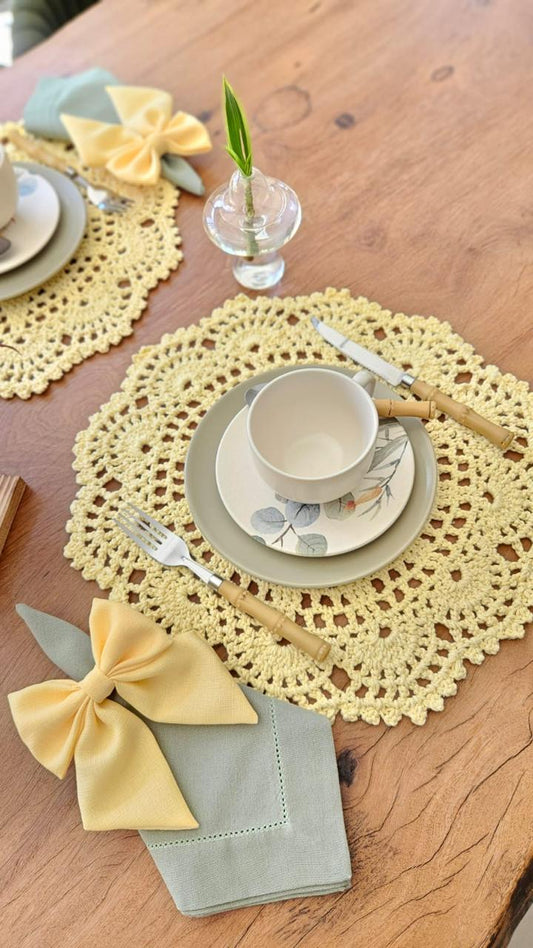 Americano Crochê Amarelo
