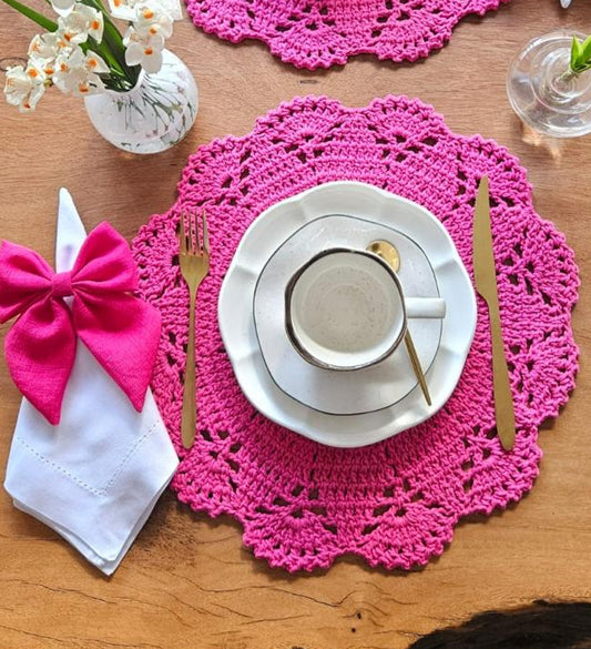 Americano Crochê Pink