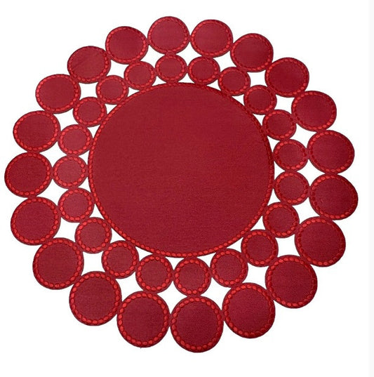 Jogo Americano Esfera Vermelho